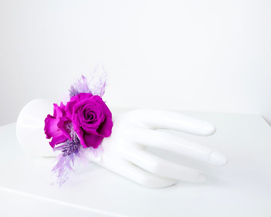 Purple Rose Wrist Corsage