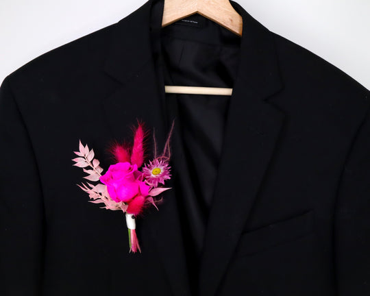 Hot Pink Pin On Boutonnière