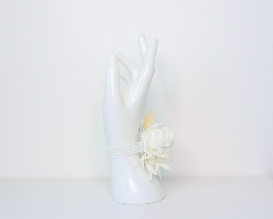 White Rose Wrist Corsage