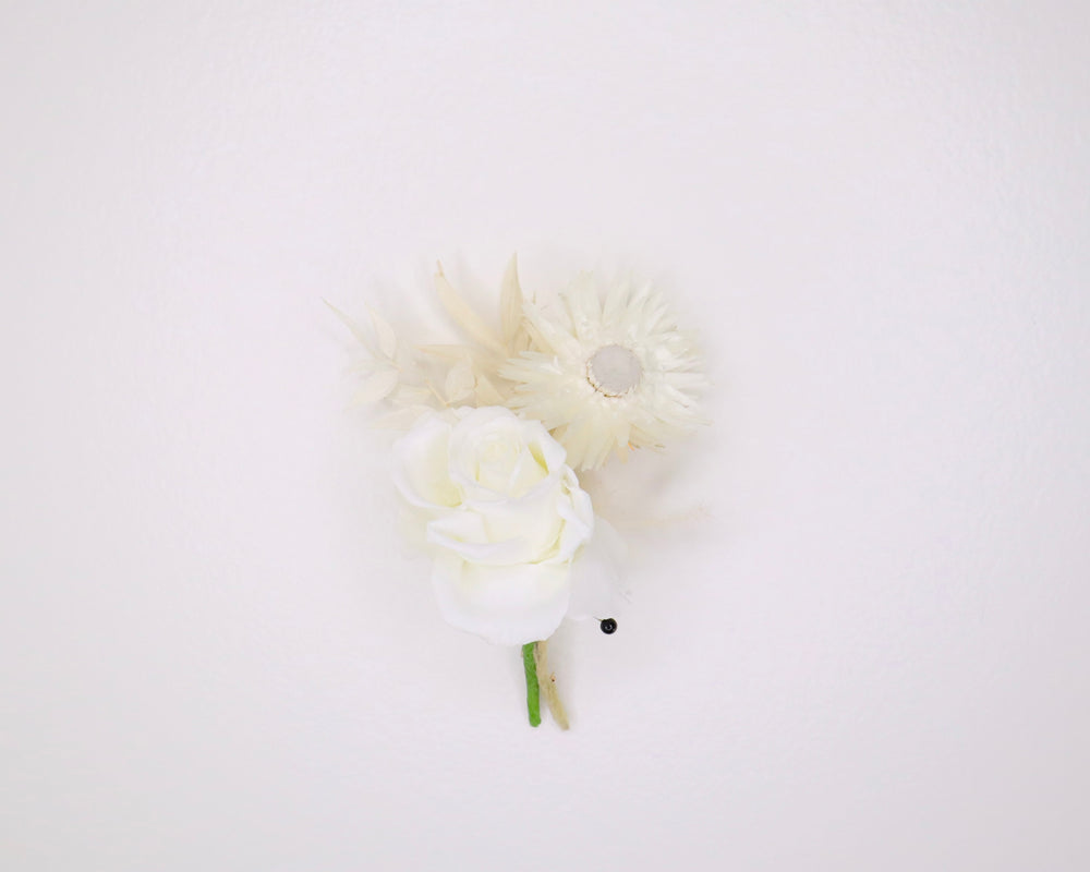 White Rose Boutonnière