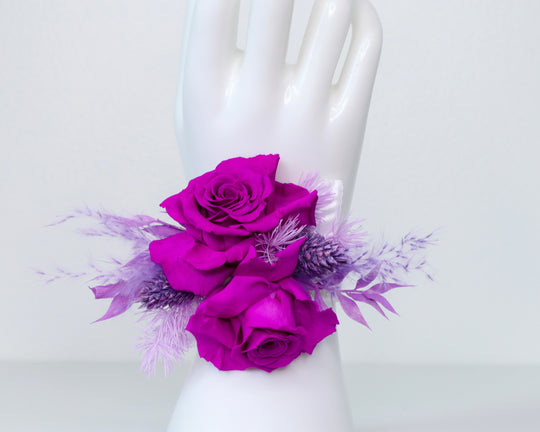 Purple Rose Wrist Corsage