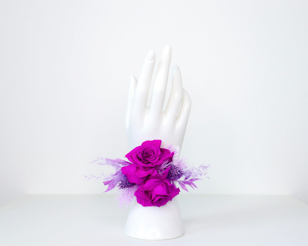 Purple Rose Wrist Corsage