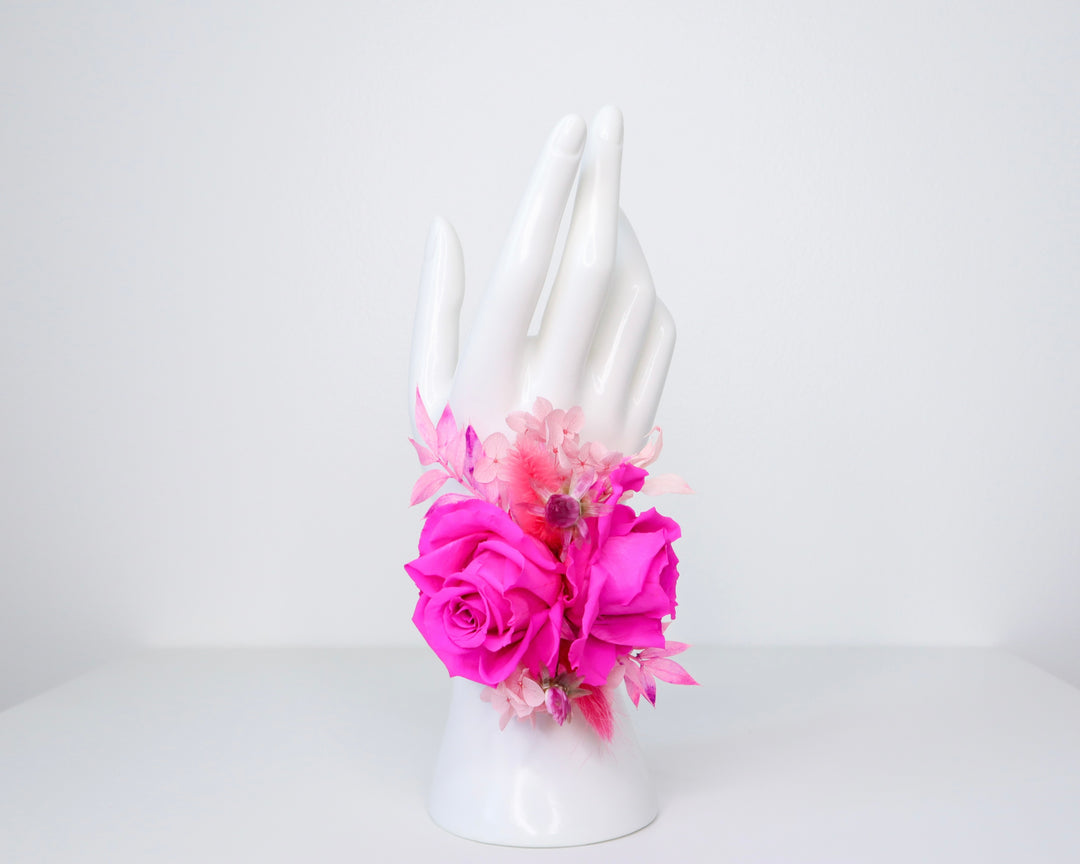 Hot Pink Rose Wrist Corsage