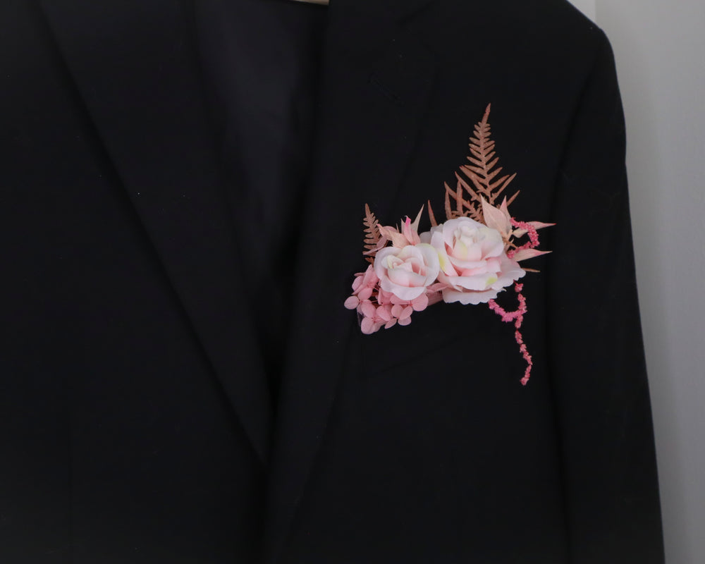 Light Pink Pocket Boutonnière