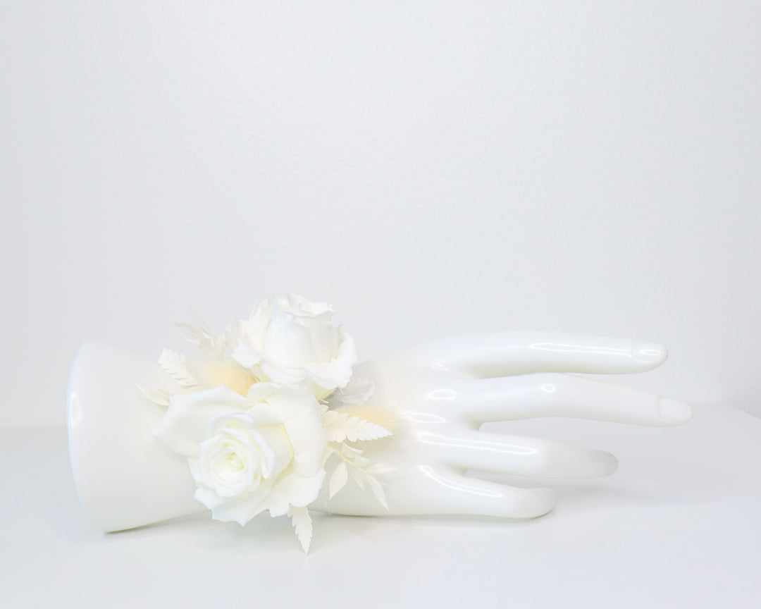 White Rose Wrist Corsage