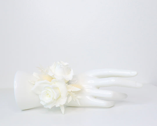 White Rose Wrist Corsage