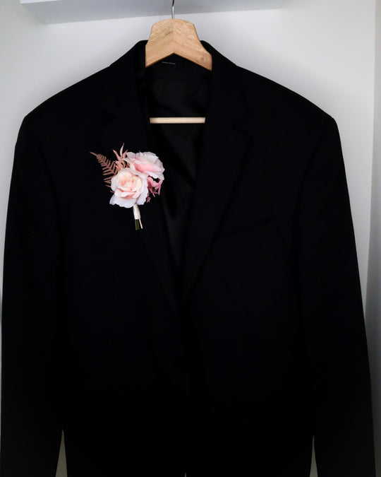 Light Pink Pin On Boutonnière