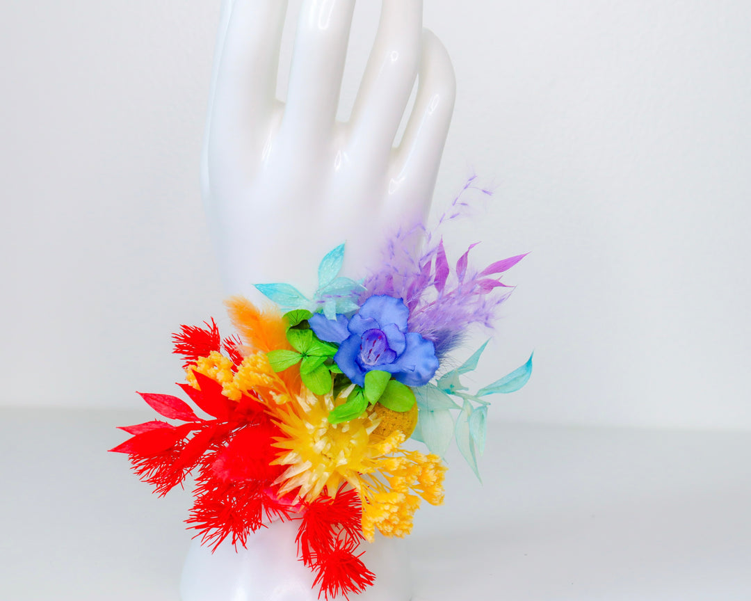 Rainbow Pride Wrist Corsage