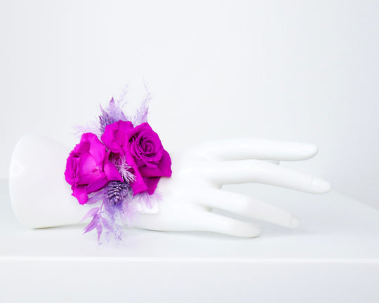 Purple Rose Wrist Corsage