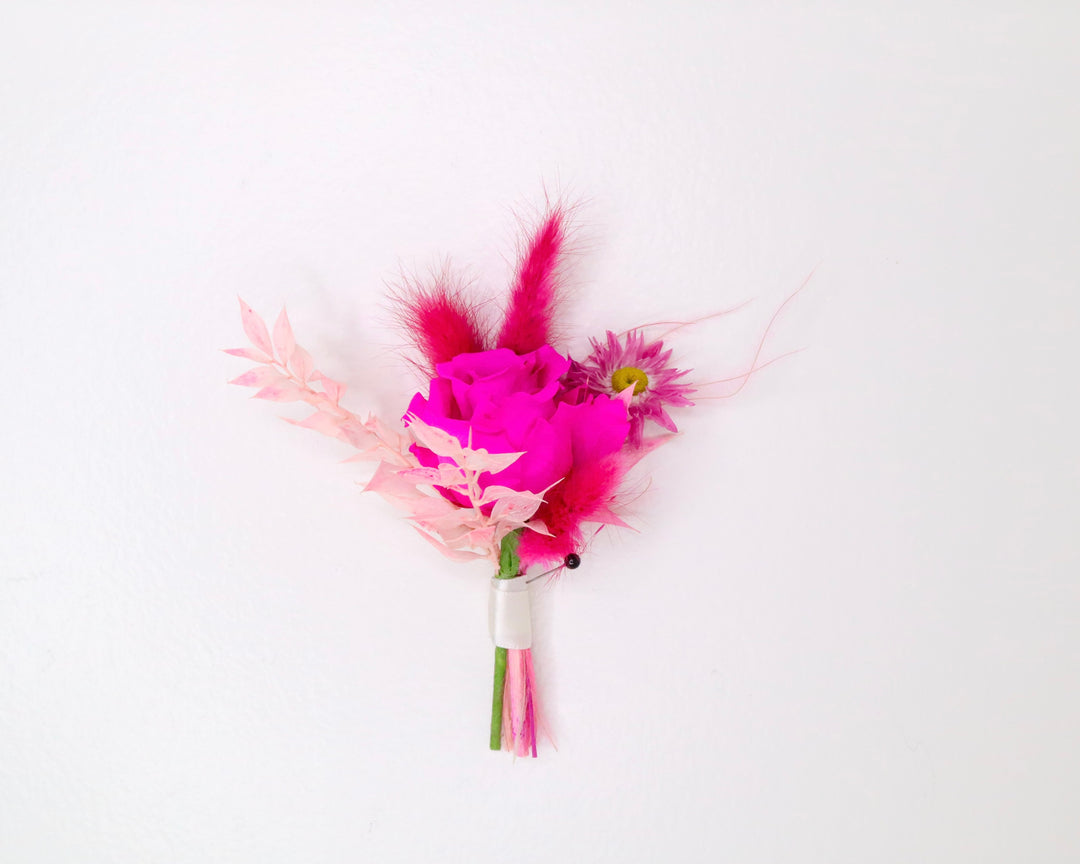 Hot Pink Pin On Boutonnière