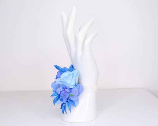 Blue Rose Wrist Corsage