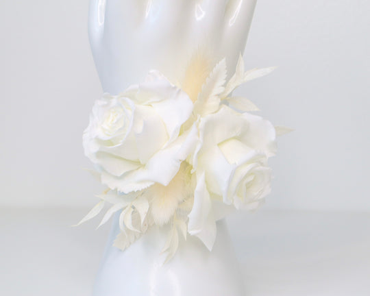 White Rose Wrist Corsage