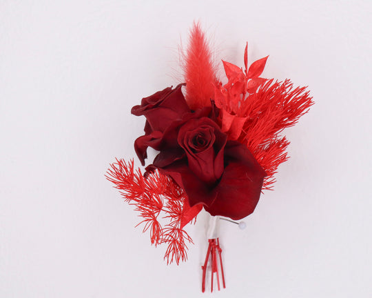 Red Rose Pin On Boutonnière