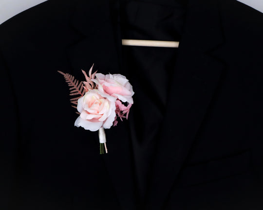 Light Pink Pin On Boutonnière