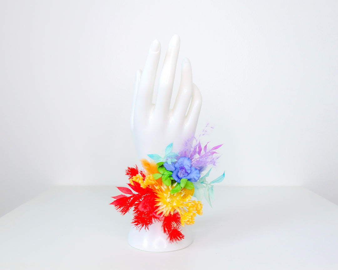 Rainbow Pride Wrist Corsage