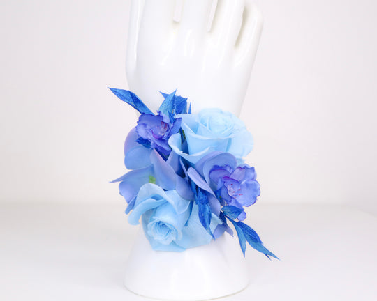 Blue Rose Wrist Corsage