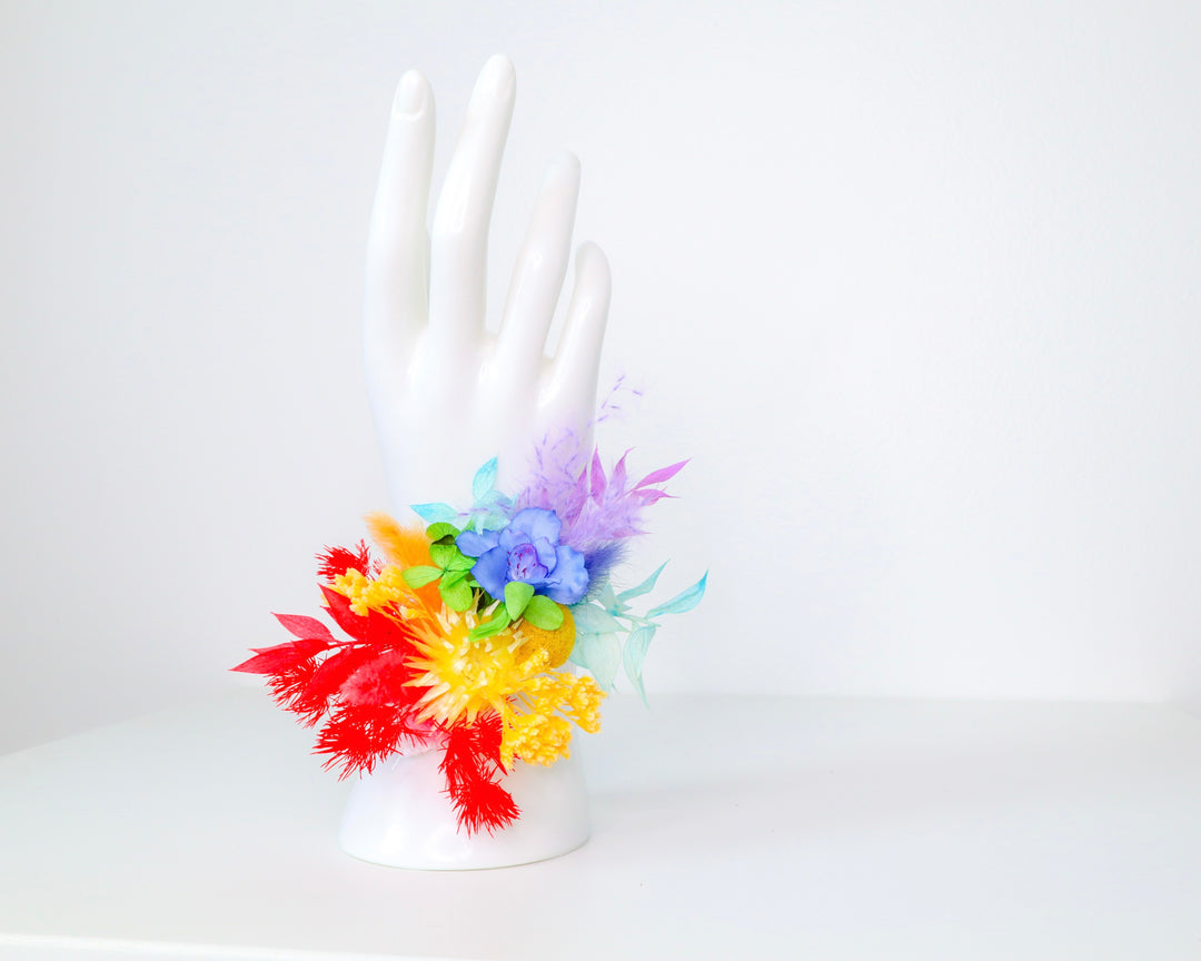 Rainbow Pride Wrist Corsage