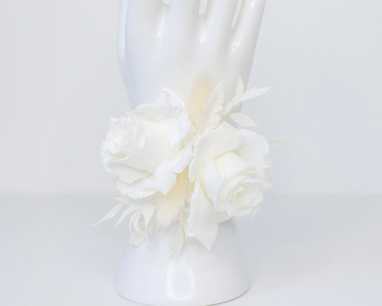 White Rose Wrist Corsage