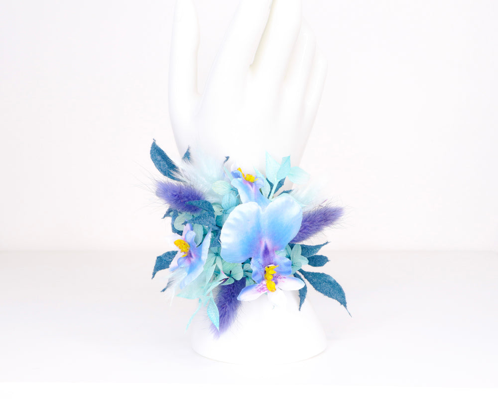 Blue Orchid Corsage