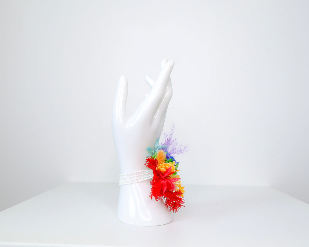 Rainbow Pride Wrist Corsage